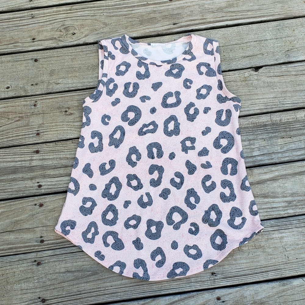 EUC Blush Leopard Tank